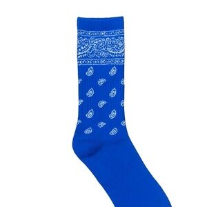 Blue Bandana Socks